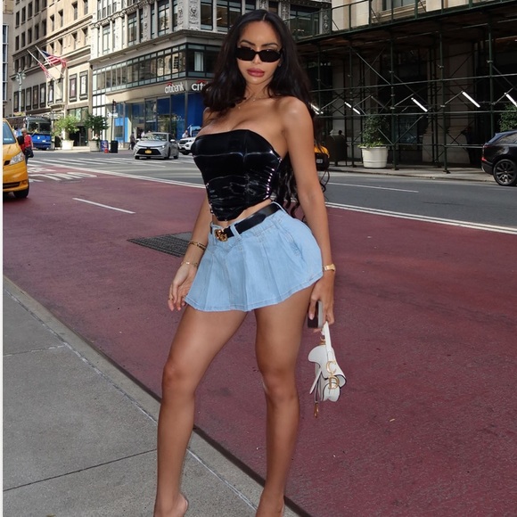 Fashion Nova Claire Micro Pleated Pleated Skort - Picture 5 of 9